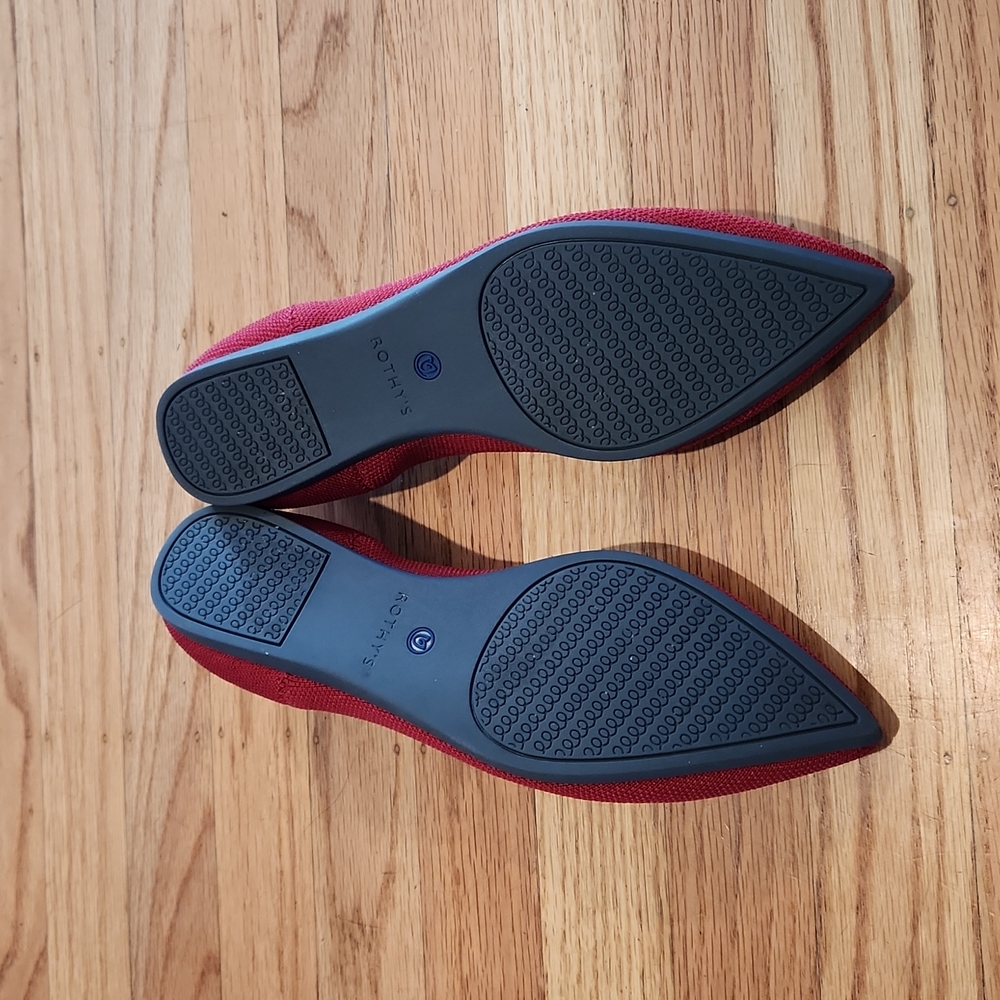 Like New Rothy's The Point Chili Red 7.5 - Picture 5 of 9